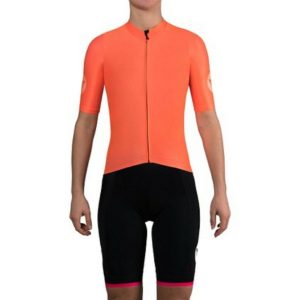 BLACK SHEEP CYCLING TC20 BLOCK WOMENS SHORT SLEEVE JERSEY – NEON ORANGE AUTHENTIC