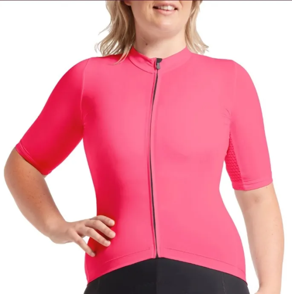 BLACK SHEEP CYCLING ESSENTIALS TEAM WOMENS SHORT SLEEVE JERSEY - NEON PINK AUTHENTIC