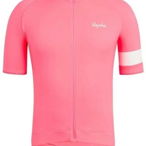 RAPHA MEN’S CORE JERSEY – HIGH-VIS PINK AUTHENTIC