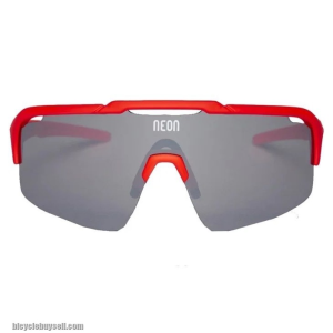 NEON ARROW SUNGLASSES - RED FLUO MIRROR STEEL AUTHENT